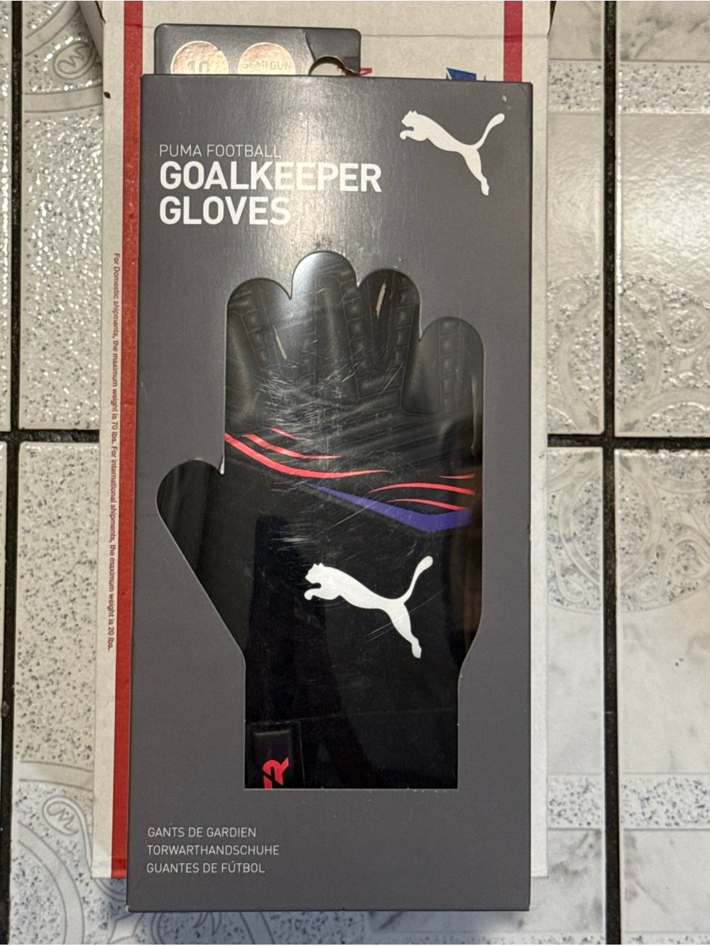 New Puma FUTURE Pro SGC Gun Cut Goalkeeper Gloves Black Men’s Size 10 042066-01